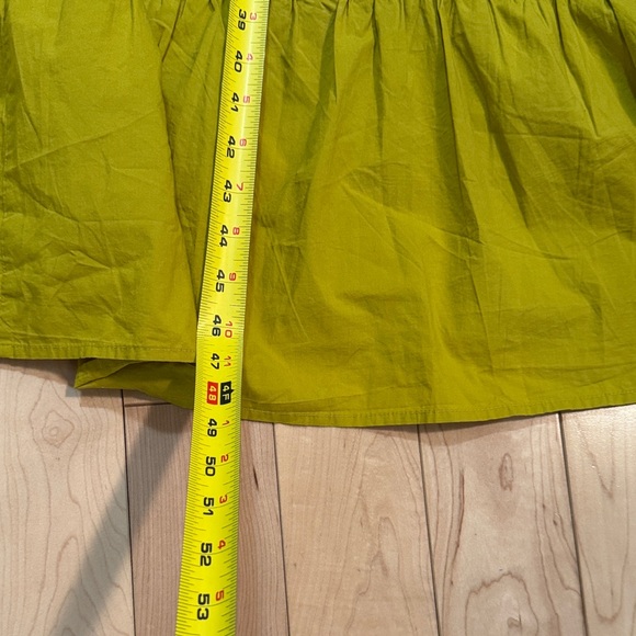 A New Day 100% Cotton Yellow Gathered Halter Maxi Dress Size M - Picture 7 of 7